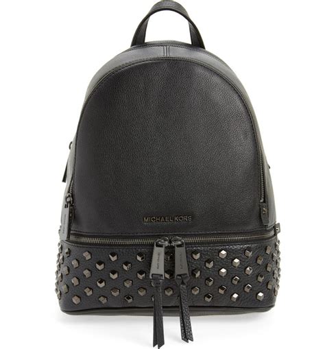 michael kors studded backpack medium|Michael Kors rhea colorblock backpack.